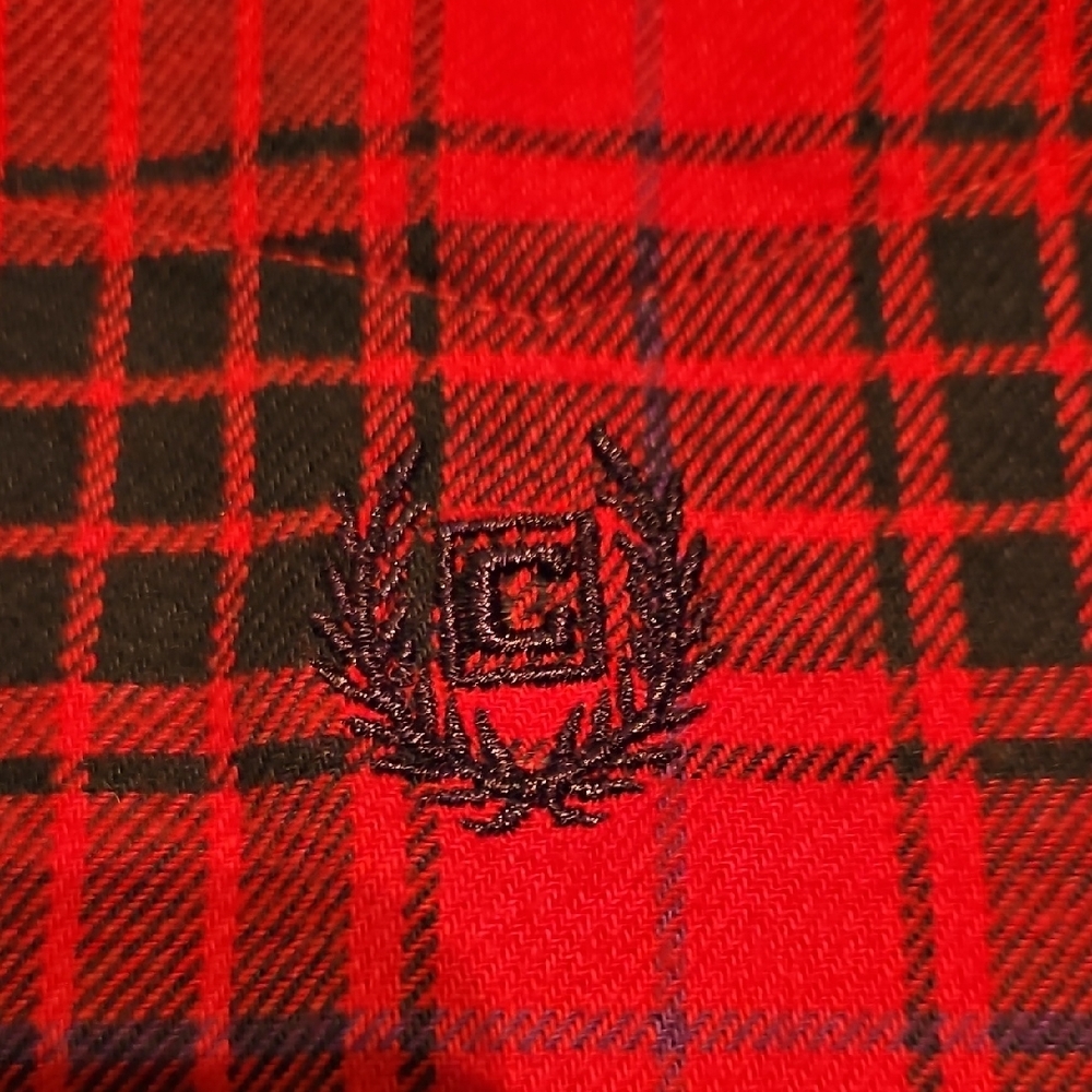 Chaps Performance Red And Black Plaid Flannel But… - image 7